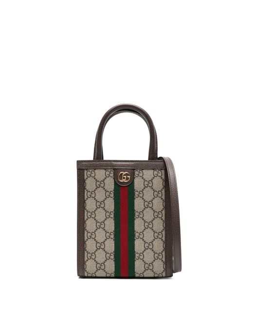 Gucci Natural Ophidia gg Super Mini Bag - Women's - Canvas/calf Leather