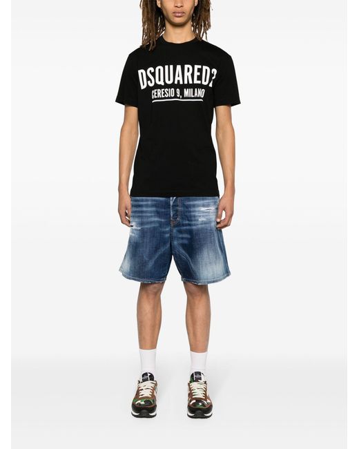 DSquared² Black T-Shirts And Polos for men