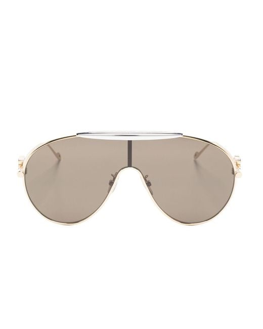 Loewe Brown Gold-tone Spoiler Pilot-frame Sunglasses