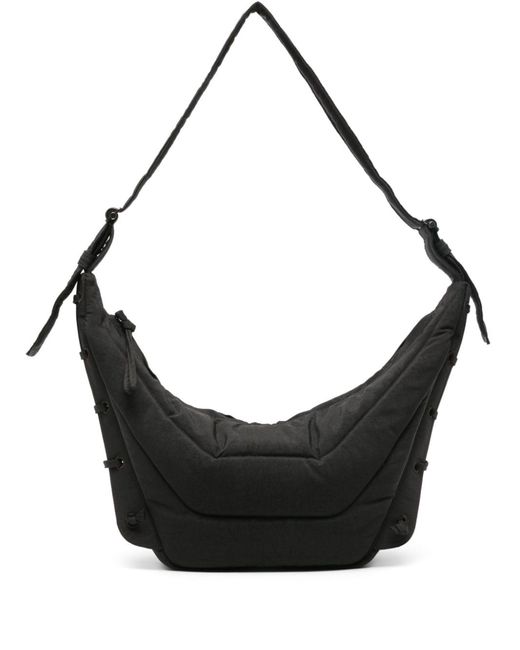 Lemaire Black Soft Game Medium Cross Body Bag - Unisex - Polyamide