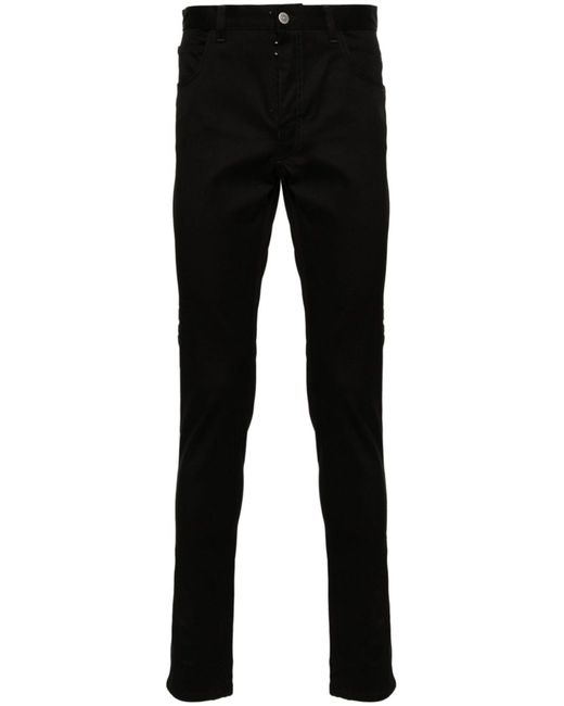 Maison Margiela Black Invitation-print Skinny Jeans - Men's - Cotton/spandex/elastane for men