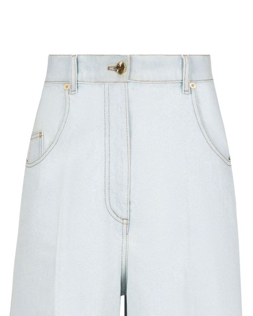 Nina Ricci White High-rise Flared Jeans - Women's - Cotton