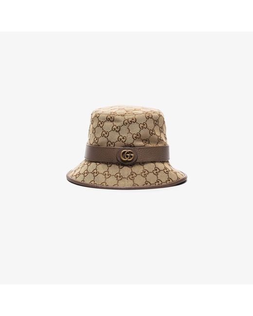 Gucci Brown GG Canvas Bucket Hat Lyst UK