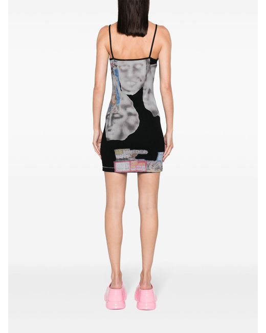 DIESEL Black D-hopy-n1 Graphic-print Mini Dress