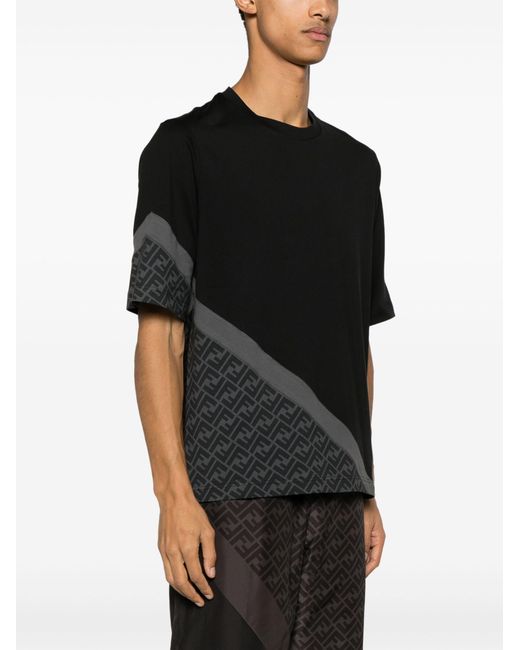Fendi black cotton t cheap shirt