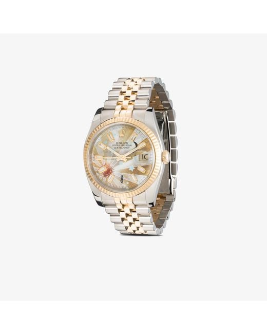 Jacquie Aiche Metallic Reworked Vintage Rolex Datejust Watch