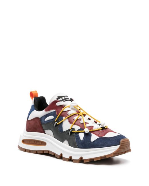DSquared² White Blue Run Ds2 Sneakers for men