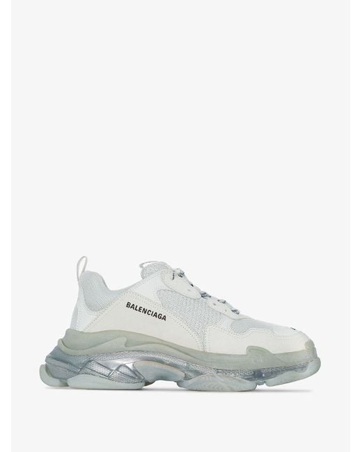 balenciaga grey triple s sneakers