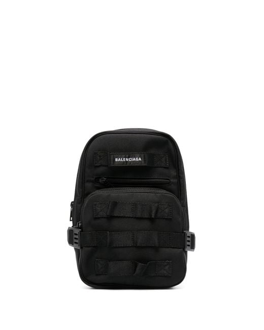 Balenciaga Black Army Sling Backpack for men