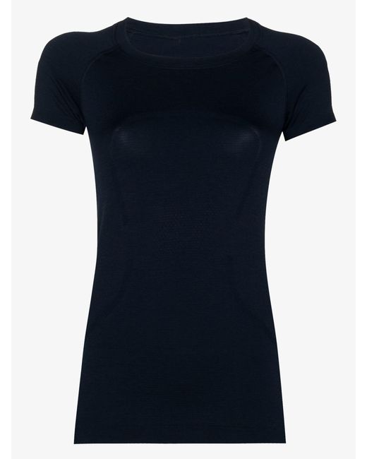 lululemon athletica Blue Navy Swiftly Tech 2.0 Running T-shirt - Women's - Nylon/recycled Polyester/elastane