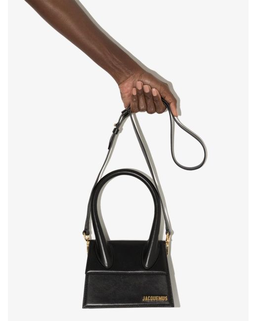 Jacquemus Le Chiquito Moyen Leather Top Handle Bag in Black Lyst UK