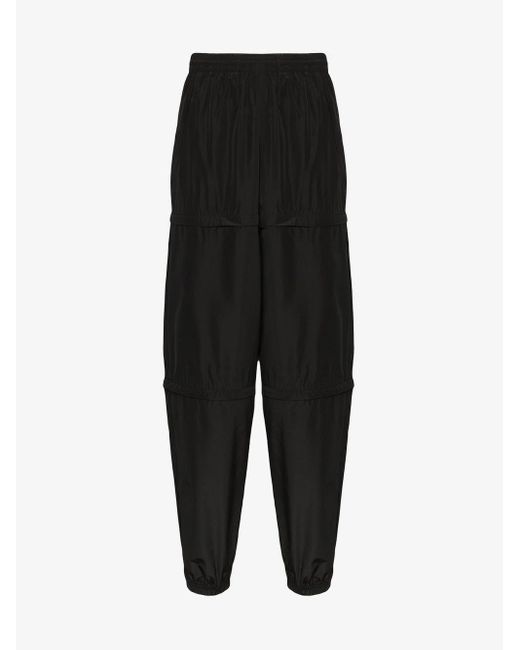 Balenciaga Black Zip Off Track Pants for men