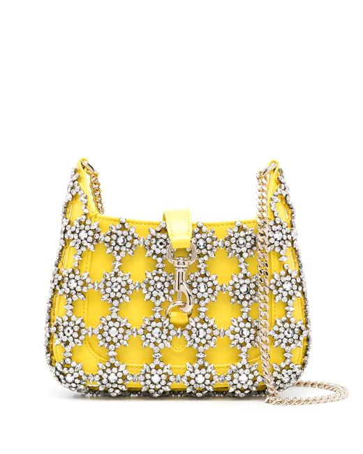 Gucci Yellow Jackie Crystal-embellished Cross Body Bag