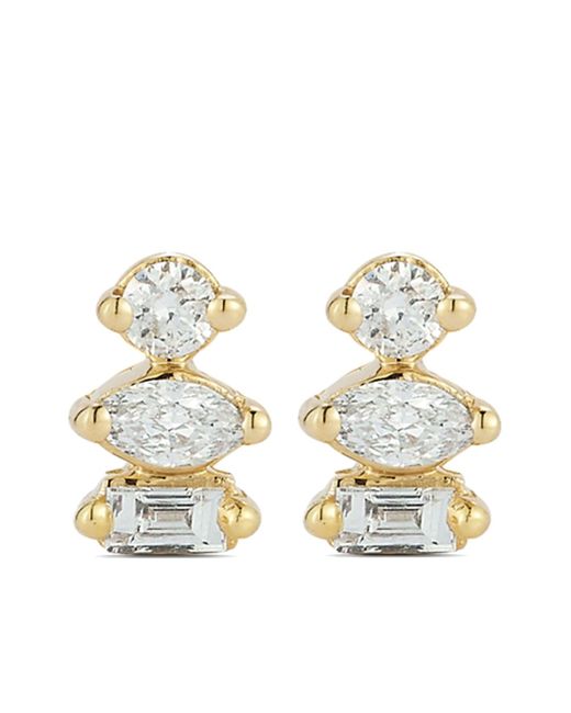 Dana Rebecca Metallic 14k Yellow Alexa Jordyn Diamond Stud Earrings - Women's - 14kt Yellow /diamond