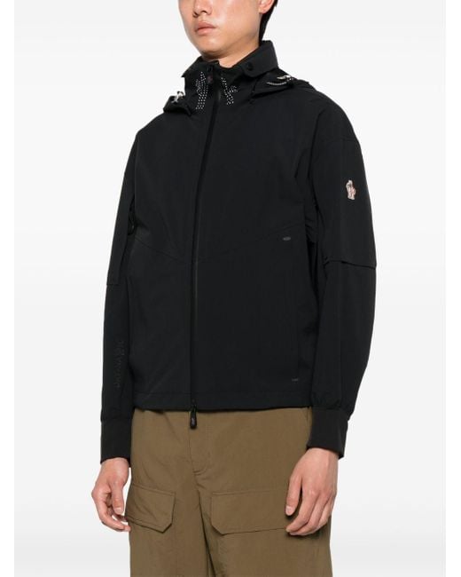 Moncler Black Tesso Hooded Jacket for men