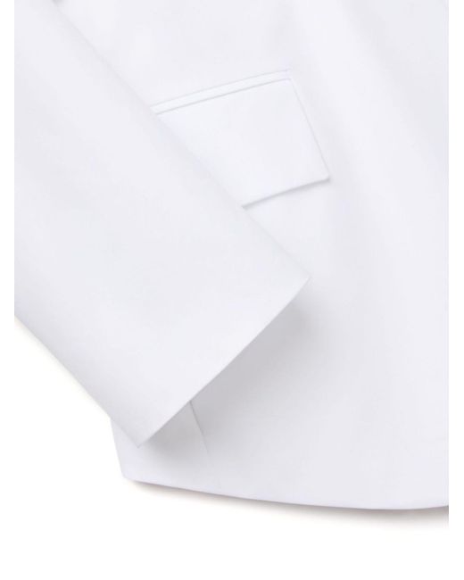 Valentino Garavani White Long-sleeve Cotton Shirtdress