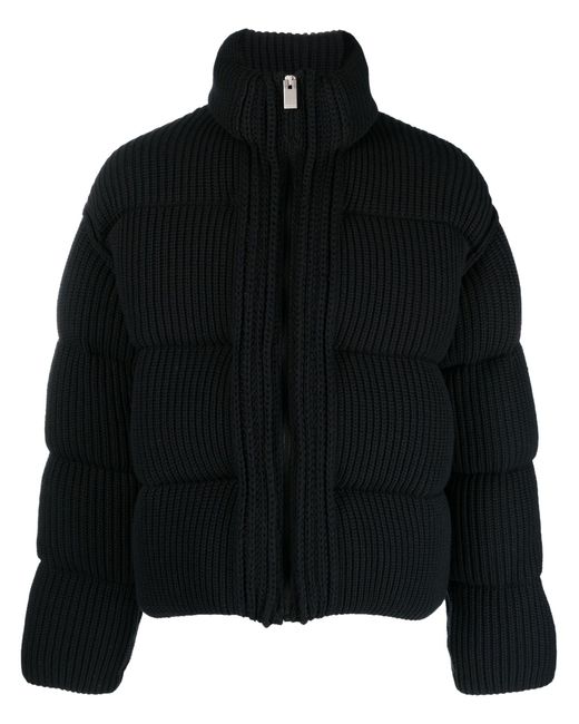 Moncler Genius X 1017 Alyx 9sm Ribbed-knit Puffer Coat in Black for Men ...