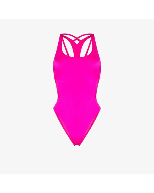 Agent Provocateur Synthetic Keia Cutout Swimsuit in Pink - Lyst
