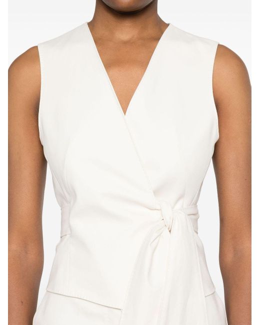 Max Mara White Zampa Top