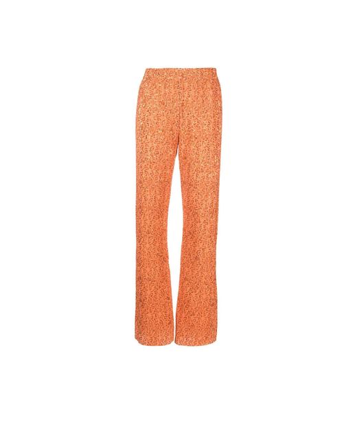 Stine Goya Orange Sequin Trousers | Lyst