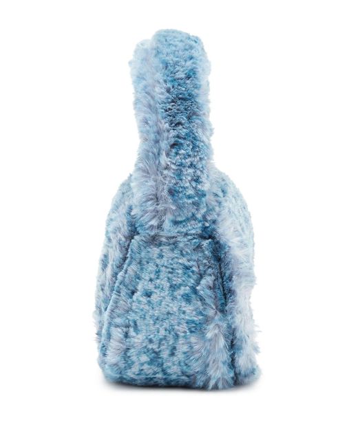 DIESEL Blue 1dr Fluffy Mini Tote Bag