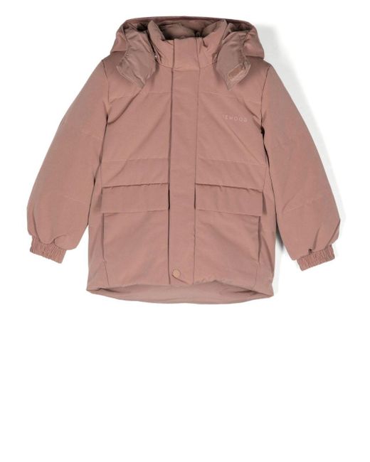 Liewood Pink Kids Hooded Puffer Jacket