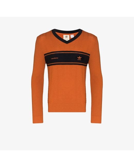 Adidas Orange X Wales Bonner Knitted Long Sleeve T-shirt for men