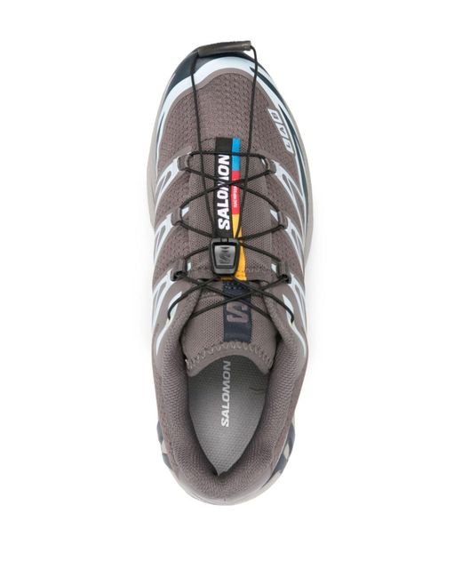 Salomon Gray Xt-6 Running Sneakers - Unisex - Fabric/rubber/polyurethane