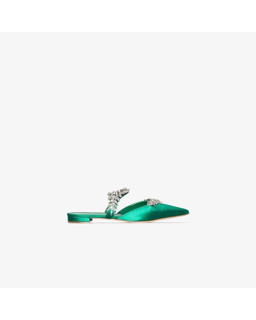 manolo blahnik lurum green