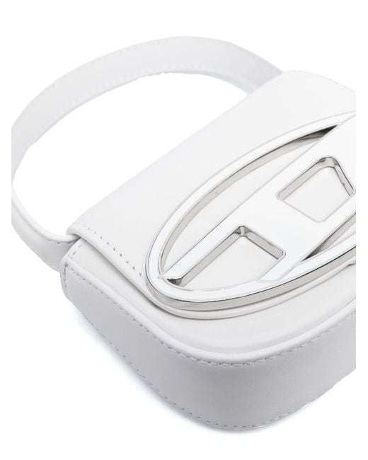 DIESEL White 1dr Xs-iconic Mini Bag With D Logo Plaque