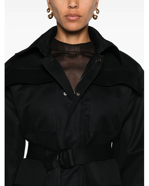 Wardrobe NYC Black Cargo Pockets Cotton Jacket