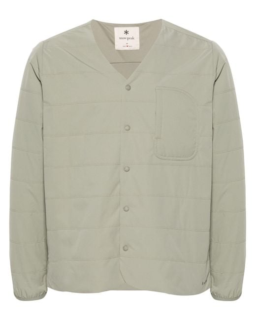 Snow Peak Green Neutral Flexible Insulated Jacket - Men's - Polyester for men