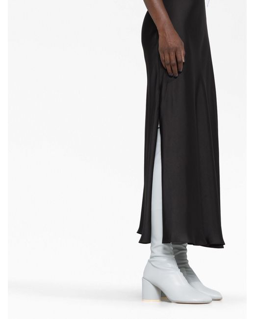 Low Classic Black Two-way Slip Maxi Dress