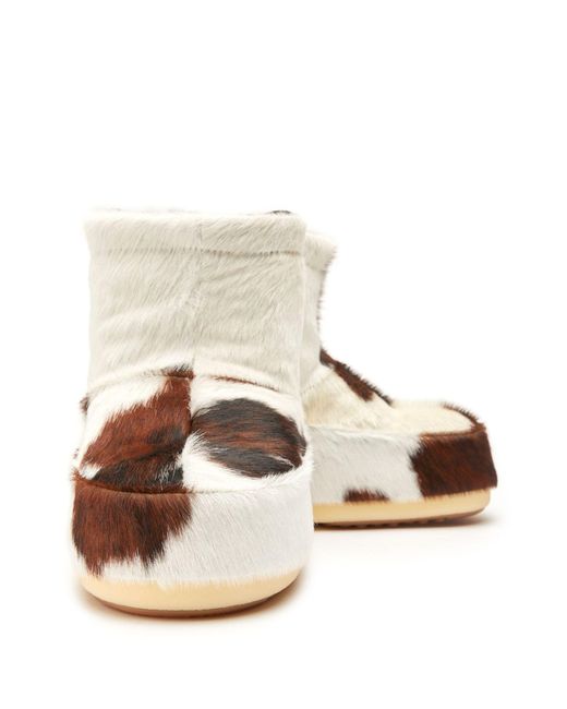 Moon Boot Natural Icon Low Pony-hair Boots - Unisex - Calf Suede/polyester/polyurethane/rubber