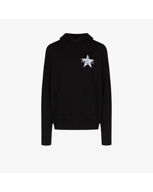 Amiri Paisley Star Logo Print Hoodie in Black for Men - Lyst