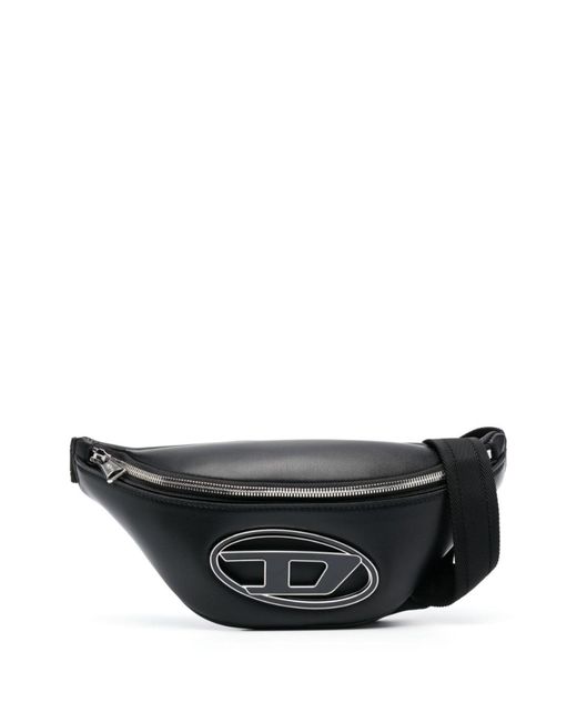 DIESEL Black Holi-d X Logo-plaque Belt Bag