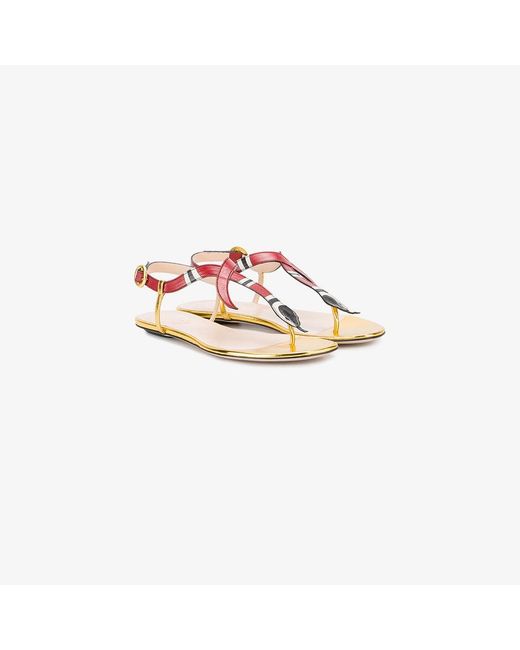 Gucci snake sandals clearance