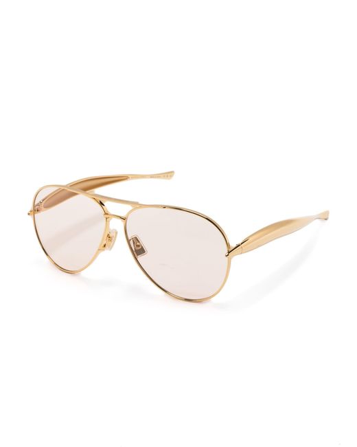 Bottega Veneta Natural Sardine Pilot-frame Sunglasses
