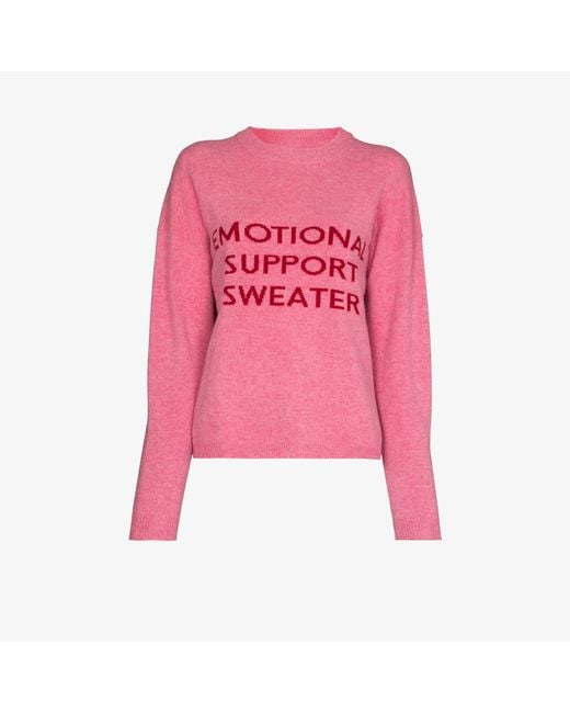 Reformation Pink Emotional Support Wool Sweater