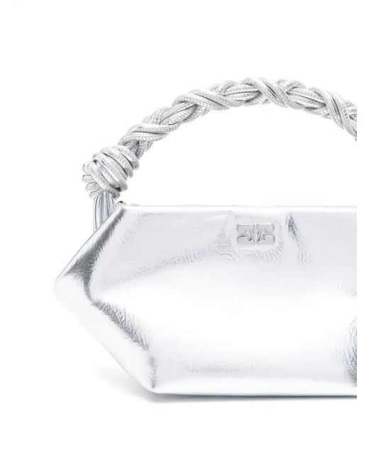Ganni White Bou Mini Bag