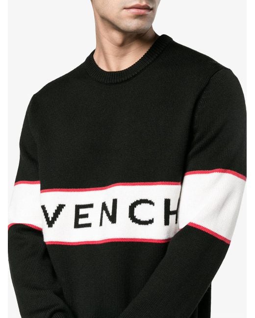 Givenchy intarsia online knit logo jumper