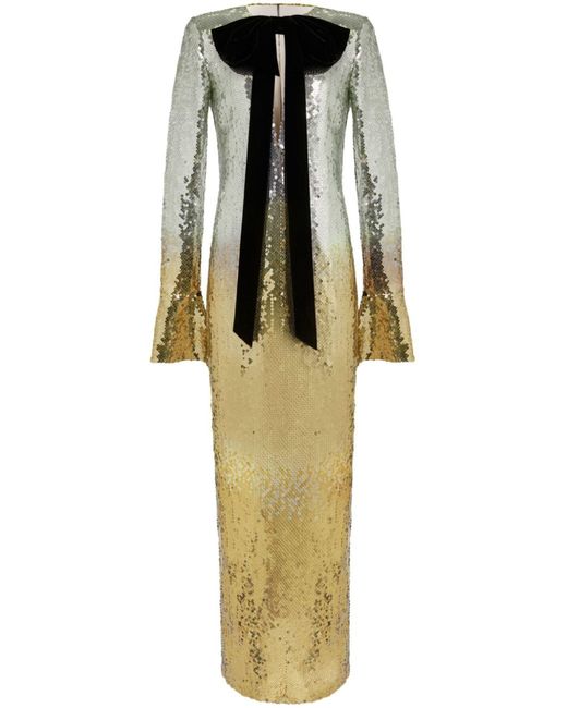 Nina Ricci Metallic Sequinned Gradient Maxi Dress - Women's - Viscose/metallized Polyester/polyamide/polyesterpolyesterelastane