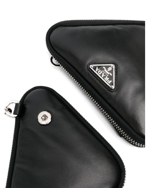 Prada Black Brushed Leather Mini Bag