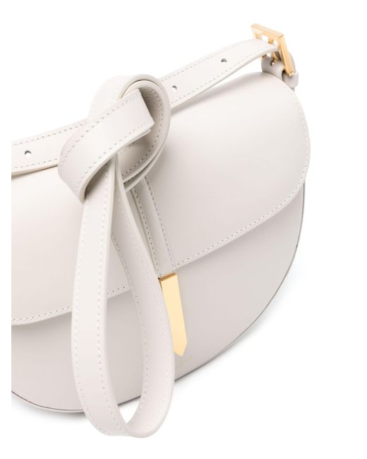 DeMellier London White The Tokyo Saddle Leather Cross Body Bag