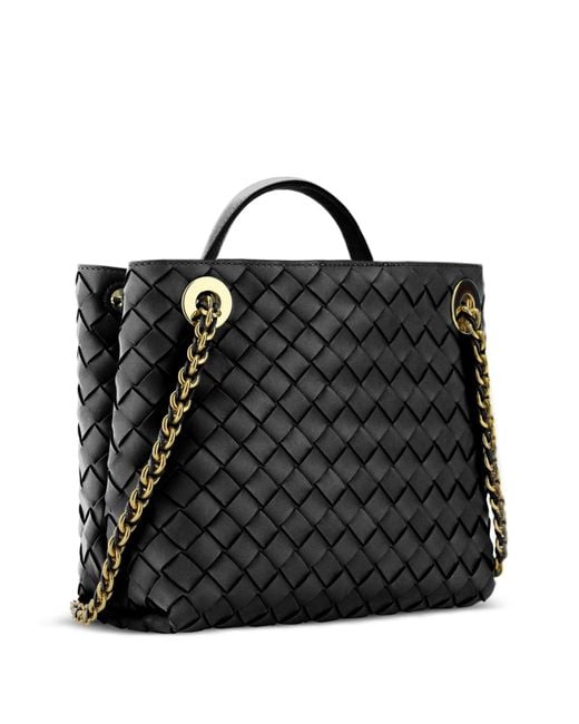 Bottega Veneta Black Andiamo Leather Two-way Handbag