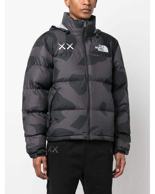 The North Face X Kaws 1996 Nuptse Jacket - Men's - Polyester/feather Down in  Black for Men | Lyst