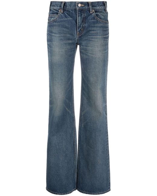 Céline Blue Low-rise Flared Jeans
