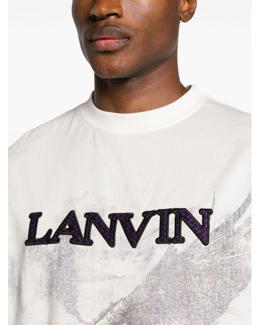 Lanvin White X Future Eagle-print Cotton T-shirt - Unisex - Polyester/viscose/cotton