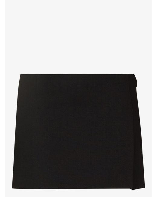 Miaou Black Micro Mini Skirt - Women's - Polyester/spandex/elastane/viscose/wool
