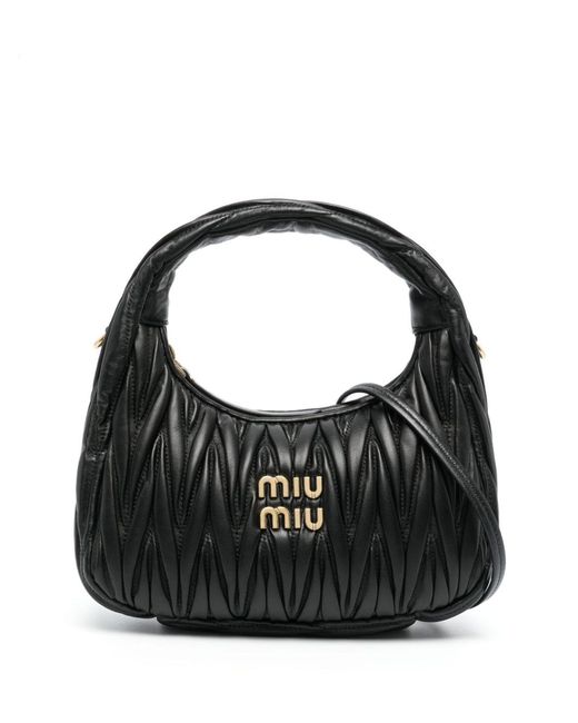 Miu Miu Black Wander Quilted Mini Bag